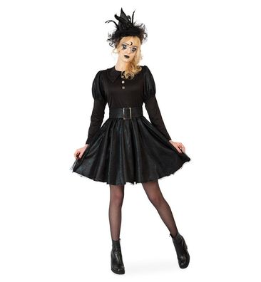 narrenwelt Kostüm Hexe Mara Kleid mit Gürtel 140-164