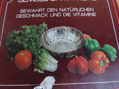 Garsieb Dämpfeinsatz Siebeinsatz Gemüsedampfkorb Faltbar Metall 14-21cm
