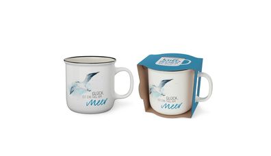 Kaffeetasse LaVida Kultbecher für Dich 250 ml Glück ist ein Tag am Meer