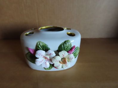 Zahnbürstenhalter für 4 St Bürstenhalter Porzellan oval Rose