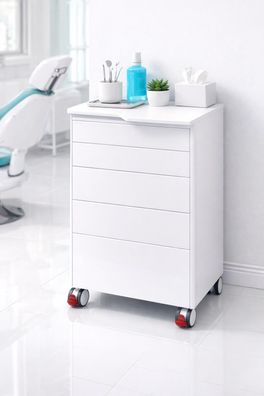 Instrumentenwagen für die Zahnarztpraxis Mobiler Rollwagen Arzt Tierarzt Praxis