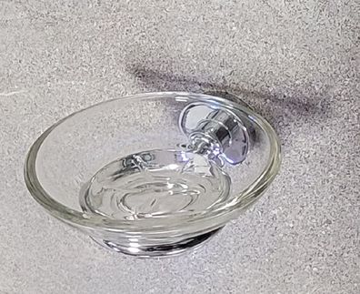 Atlantic Seifenablage (10.06423) Metall verchromt/ Glas klar Wandmontage