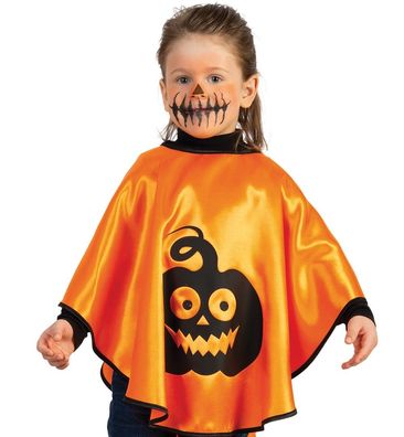 narrenwelt Kostüm Cape Kürbis Halloween Baby Kind 98 + 104/116