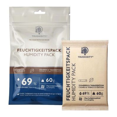 Truemidity 69% RH, Pack à 60g Befeuchtungssystem Zigarren Edition
