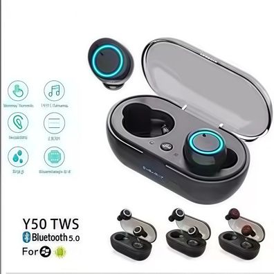 TWS In-Ear Headphones Bluetooth 5.0 Wireless Earbuds Sports Headset with Power Bank