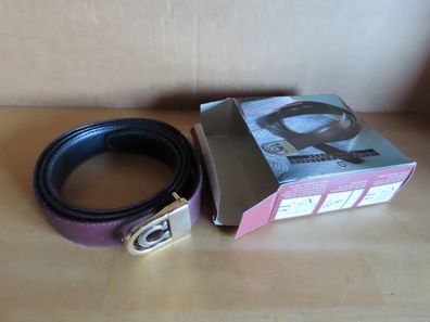 Herren-Wendegürtel ca. 120cm Rindsleder mit Bicolor Schließe Serge Agostini