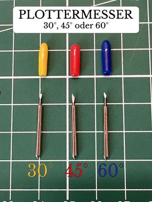 Plottermesser 30° 45° 60° Vevor Roland Liyu Refine Helo Schneideplotter