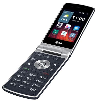 LG Wine Smart H410 Rot Gold 4G Android Klapphandy mit Touchscreen & Großen Tasten