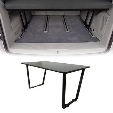 Multiflexboard Bettverlängerung Ablage für Volkswagen T7 2024-2025 Schwarz 3x