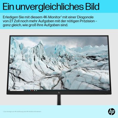 HP E27k G5 68,58cm 27Zoll 4K USB-C Monitor 3840x2160 16:9 HDMI DP 3y (EU)
