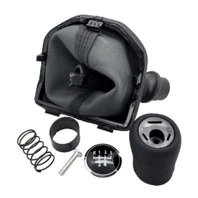 Schaltknauf 5 Gang Schaltsack mit Rahmen für VW Bus Transporter T6 ab Bj. 2015