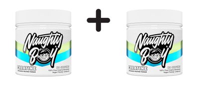 2 x Naughty Boy Creatine (300g) Unflavoured