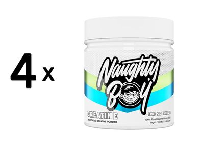 4 x Naughty Boy Creatine (450g) Unflavoured