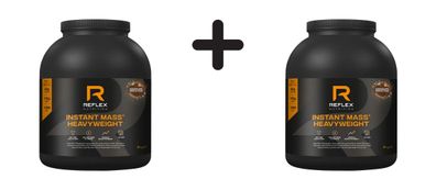 2 x Reflex Nutrition Instant Mass Heavyweight (2kg) Chocolate Perfection