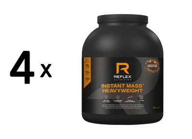 4 x Reflex Nutrition Instant Mass Heavyweight (2kg) Chocolate Perfection