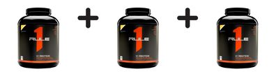 3 x Rule1 R1 Protein Whey Isolate (5lbs) Banana Crème