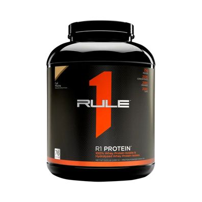Rule1 R1 Protein Whey Isolate (5lbs) Café Mocha