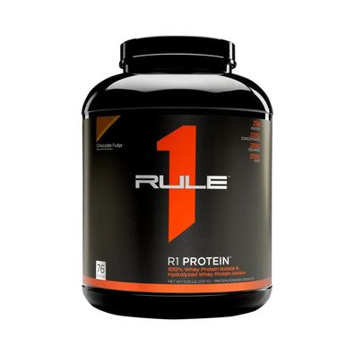 Rule1 R1 Protein Whey Isolate (5lbs) Chocolate Fudge