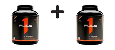 2 x Rule1 R1 Protein Whey Isolate (5lbs) Chocolate Peanut Butter