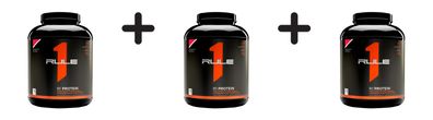 3 x Rule1 R1 Protein Whey Isolate (5lbs) Strawberries and Crème