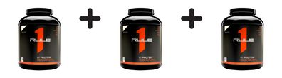 3 x Rule1 R1 Protein Whey Isolate (5lbs) Vanilla Crème