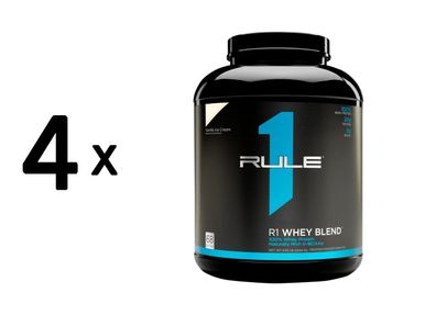 4 x Rule1 R1 Whey Protein (5lbs) Vanilla Ice Cream