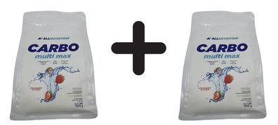 2 x Allnutrition Carbo Multi Max, Strawberry - 1000g