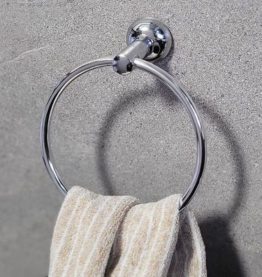 Campagne Chrome Handtuchring (10.13016) Metall verchromt Rund
