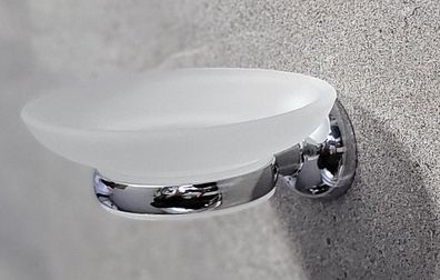 Campagne Chrome Seifenablage Glas (10.13013) Wandmontage