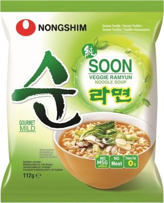 Nongshim Instantnudeln Soon Veggie Ramyun 112g