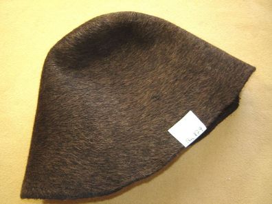 Hutstumpen Wolle Stumpen schwarz mit kupfer glitzernden Haaren120 gr Stu 879
