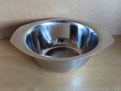 Servierschale Vorlegeplatte Beilagenschale rund Metall ca.16,5cm Ø