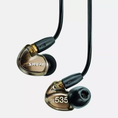 Shure SE535 Professional In-Ear Kopfhörer Schwarz/Gold Triple High-Definition Driver