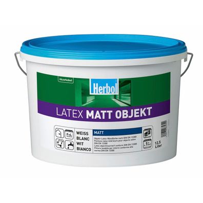 Herbol Latex Matt Objekt 12,5 Liter weiß