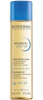 Bioderma Atoderm 2-in-1 Koerperoel - Trockene Hautpflege, 150 ml