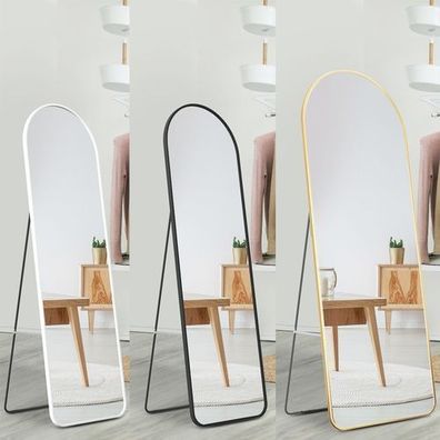 EMKE® Ganzkörperspiegel Ankleidespiegel Flurspiegel Schwarz/ Weiß/ Golden Rahmen