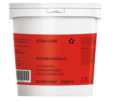 SÜDA CARE Everyday Fußbadesalz - 2500 g / 2,5 Kg