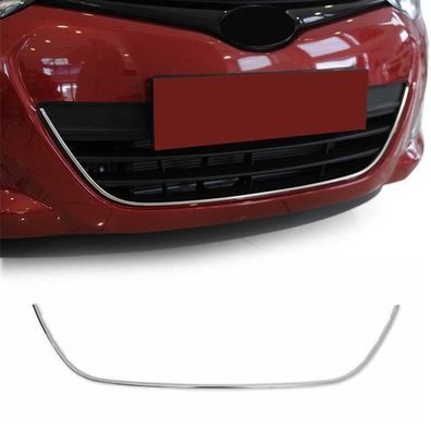 Kühlergrill Leisten Grillleisten für Hyundai i20 facelift 2012-2014 Chrom Silber