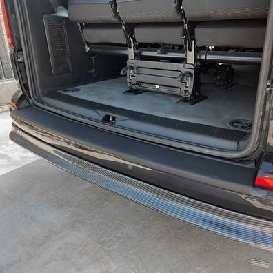 Ladekantenschutz Stoßstange für VW T6 T6.1 Transporter 2015-24 Einzeltür Schwarz