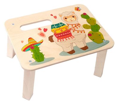 Zimmerdekoration Fußbank Lama BxHxT 33x17,5x24,5cm NEU Schemmel Holzschemmel