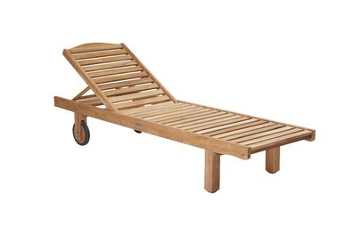 Teakholz Sonnenliege Italy Gartenliege Teak