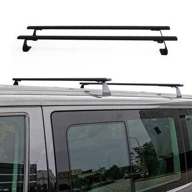 Dachträger Gepäckträger für VW T5 Caravelle 2003-2015 Grundträger Schwarz 2x