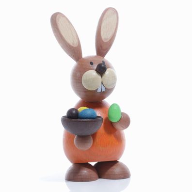 Osterartikel Osterhase mit Eierschüssel HxB 12x6,5cm NEU Osterdeko Osterhasen