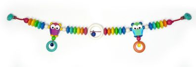 Babyspielzeug Zwillingswagenkette Eulen BxLxH 810x40x130mm NEU Stubenwagen Kette