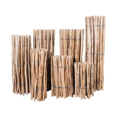 Staketenzaun 5 Meter Lattenabstand ca. 3-4cm Rollzaun aus Haselnuss