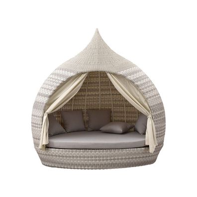 Liegeinsel Eye Catcher Lounge Harkers Island Wash Duo grau-weiß einseitig offen