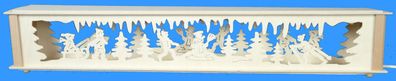 Schwibbogenerhöhung mit Winterkindern und Beleuchtung BxHxT 72x10x10cm NEU Lichte