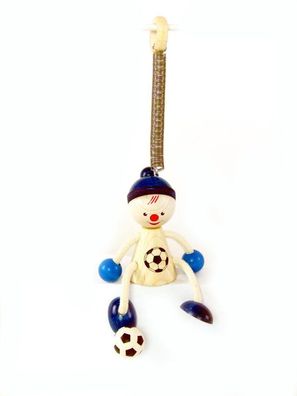 Holzspielzeug Schwingfigur Fussballer BxLxH 100x70x150mm NEU Figur Federfigur