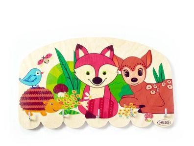 Zimmerdekoration Schlüsselbrett Waldtiere BxLxH 245x25x145mm NEU Schlüsselbrett