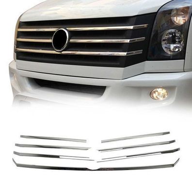 Kühlergrill Leisten Grillleisten für VW Crafter 2012-2017 Edelstahl Silber 5tlg